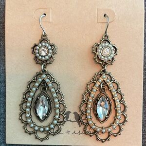 Elegant Gold and Silver Dangle Earrings - Chloe + Isabel